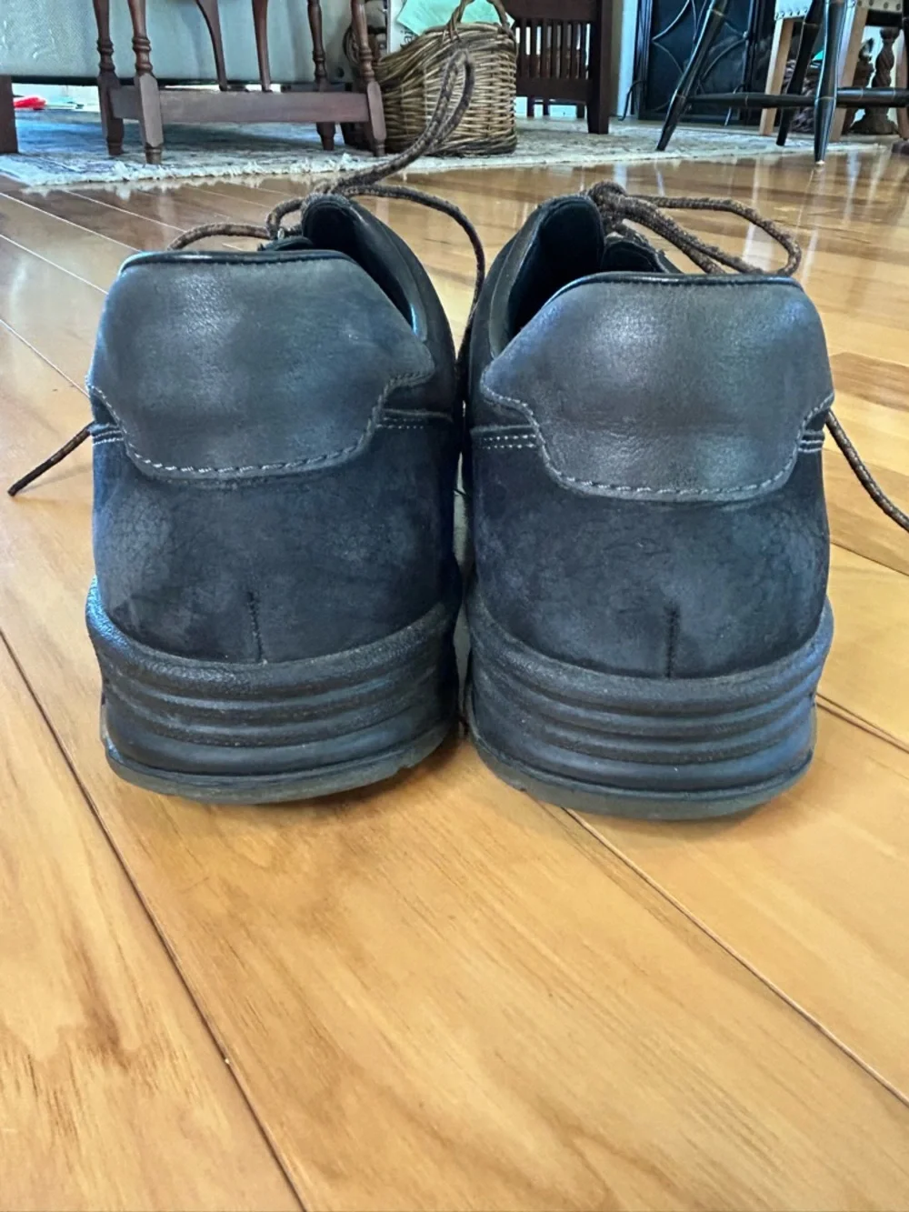 Mephisto Soft-Air Leather Walking Shoes Comfort Gorpcore Low Top Lace Up